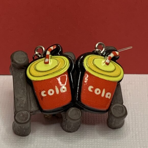 Soda Earring, Cola Earring, Drink Earring, Soda Pop Earring, Gift Idea, Food - Picture 4 of 8